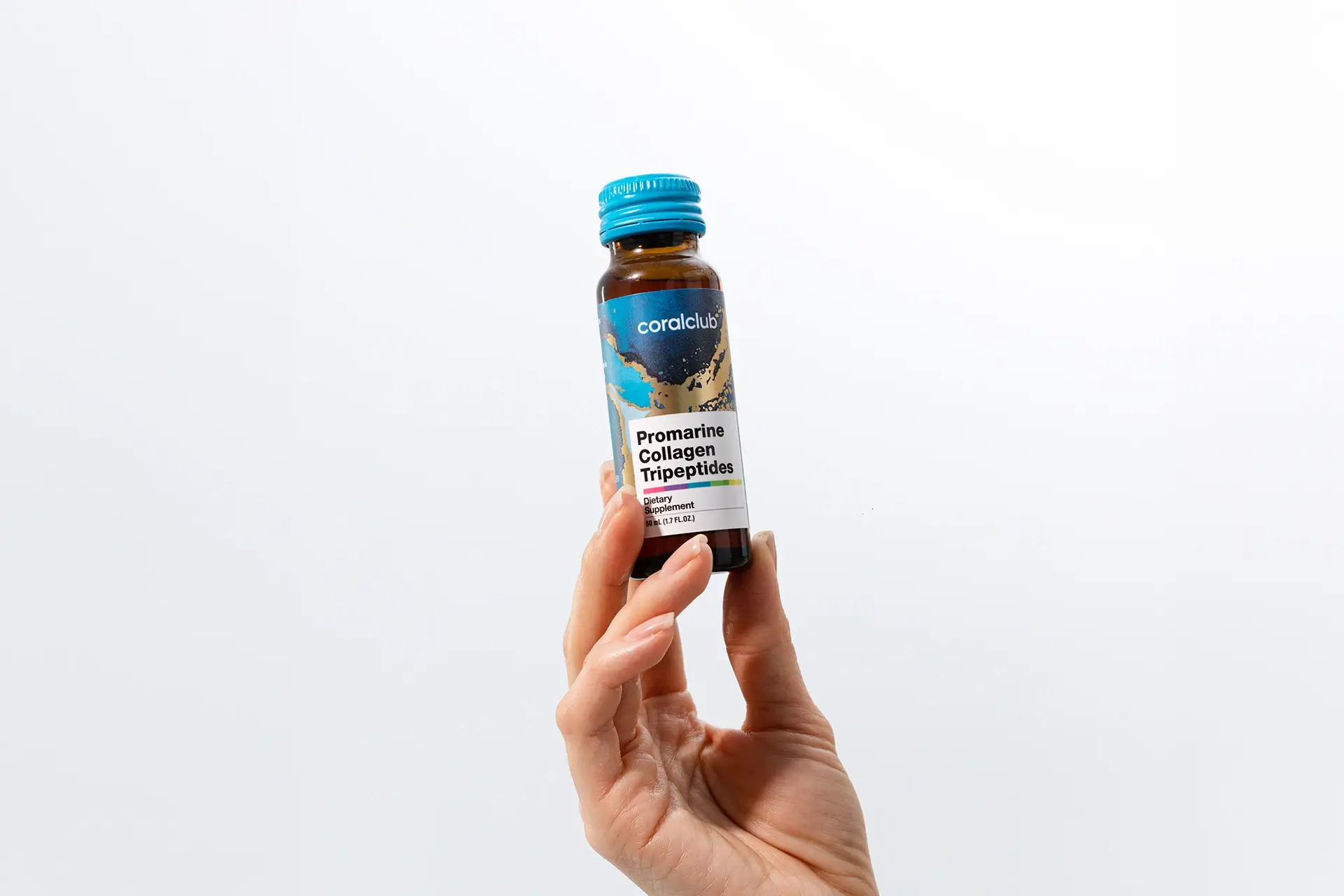 Promarine Collagen Tripeptides – complemento alimenticio con azúcar y edulcorante. 3 envases de 10 viales cada uno. Volumen: 1500 ml (30 х 50 ml).