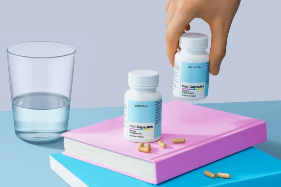 Iron – complemento alimenticio. Peso neto: 14 g.